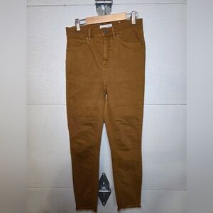 LOFT Tan Cropped Jeans